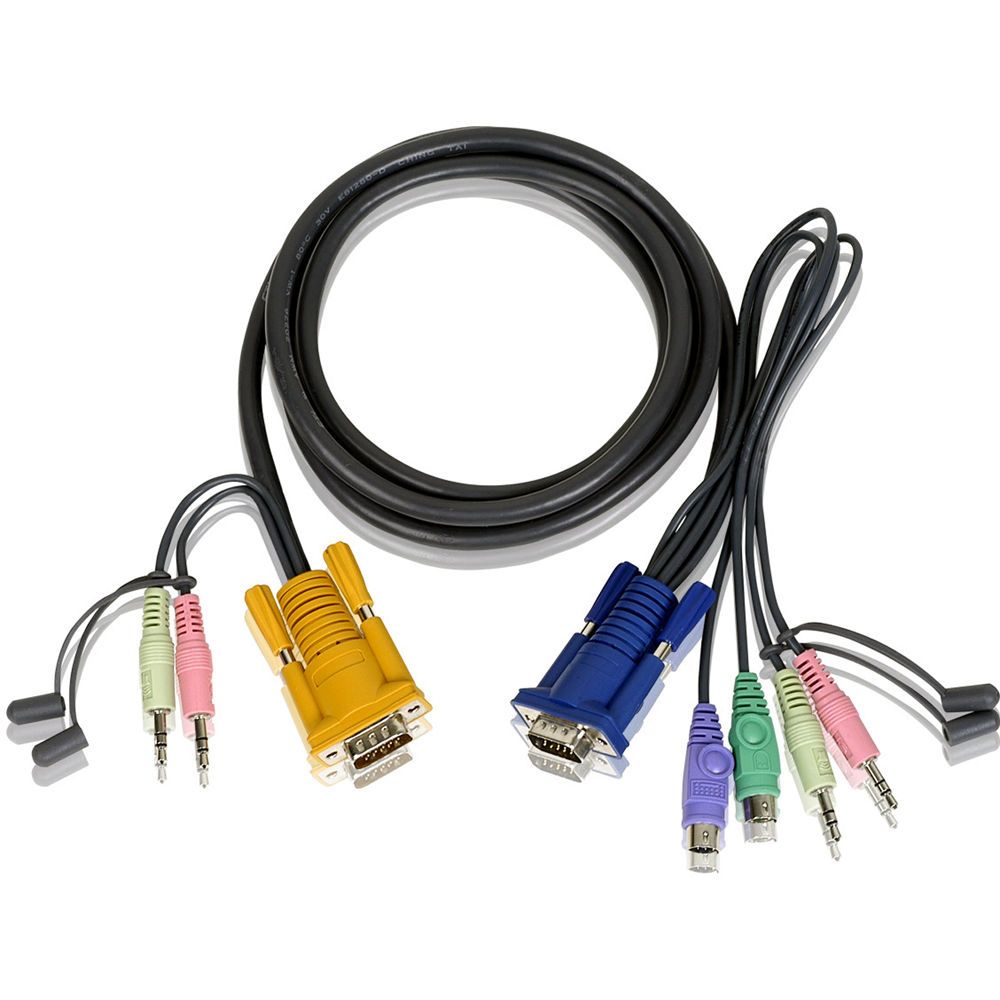 I/O ACC CABLE USB KVM 1.8M/3 IN 1 SPDH 2L-5302P...