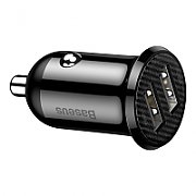 INCARCATOR auto Baseus Grain Pro, 2 x USB Output 5V/4.8A total ambele porturi, pt. bricheta auto, alb  CCALLP-02  (include TV 0.8lei)
