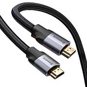 CABLU video Baseus HD Series, HDMI (T) la HDMI (T), rezolutie maxima 4K UHD (3840 x 2160) la 30 Hz, conectori auriti, 5m, negru  CAKGQ-D01  (include TV 0.8lei)