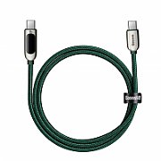 CABLU alimentare si date Baseus High Density Braided, Fast Charging Data Cable pt. smartphone, USB Type-C la Lightning Iphone PD 20W, brodat, 1m, alb  CATLGD-02  (include timbru verde 0.25 lei)