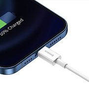 CABLU alimentare si date Baseus Superior, Fast Charging Data Cable pt. smartphone, USB la Lightning Iphone 2.4A, 1.5m, alb  CALYS-B02  (include TV 0.06 lei)