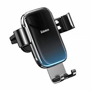SUPORT AUTO Baseus Glaze Gravity pt. SmartPhone, fixare grila ventilatie, negru  SUYL-LG01 