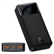 POWER BANK Baseus Bipow Digital Display, 20000mAh, PD 15W, 2 x USB 1 x USB Type-C, 1 x Micro USB digital display pt. status baterie, total 3A, black,  PPDML-J01  (include TV 0.18lei)