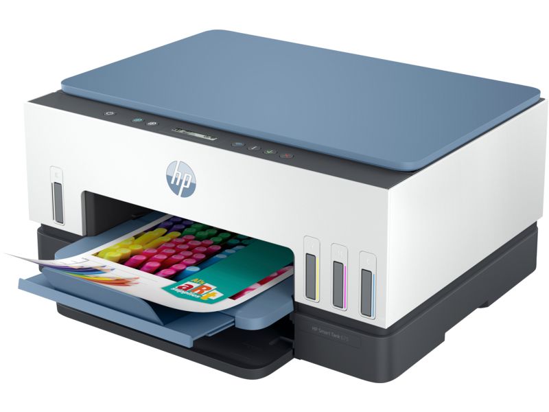Imprimanta multifunctionala inkjet color HP Smart Tank 675, A4, USB 2.0, Wi-Fi, 22 ppm negru, 21 ppm color