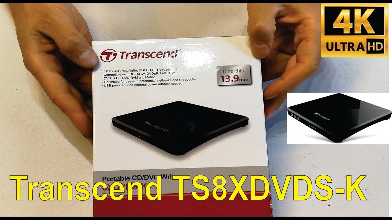 TRANSCEND TS8XDVDS-K Transcend DRW extern, USB, subtire, negru, retail