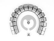 Stecker dublu Bachmann, 2 prize, 230V, 2.5A, culoare alba