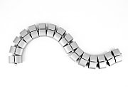 Stecker dublu Bachmann, 2 prize, 230V, 2.5A, culoare alba