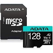 ADATA AUSDX128GUI3V30SA2-RA1 ADATA 128GB Premier Pro MICROSDXC. R/W up to 100/80 MB/s. with Adapter