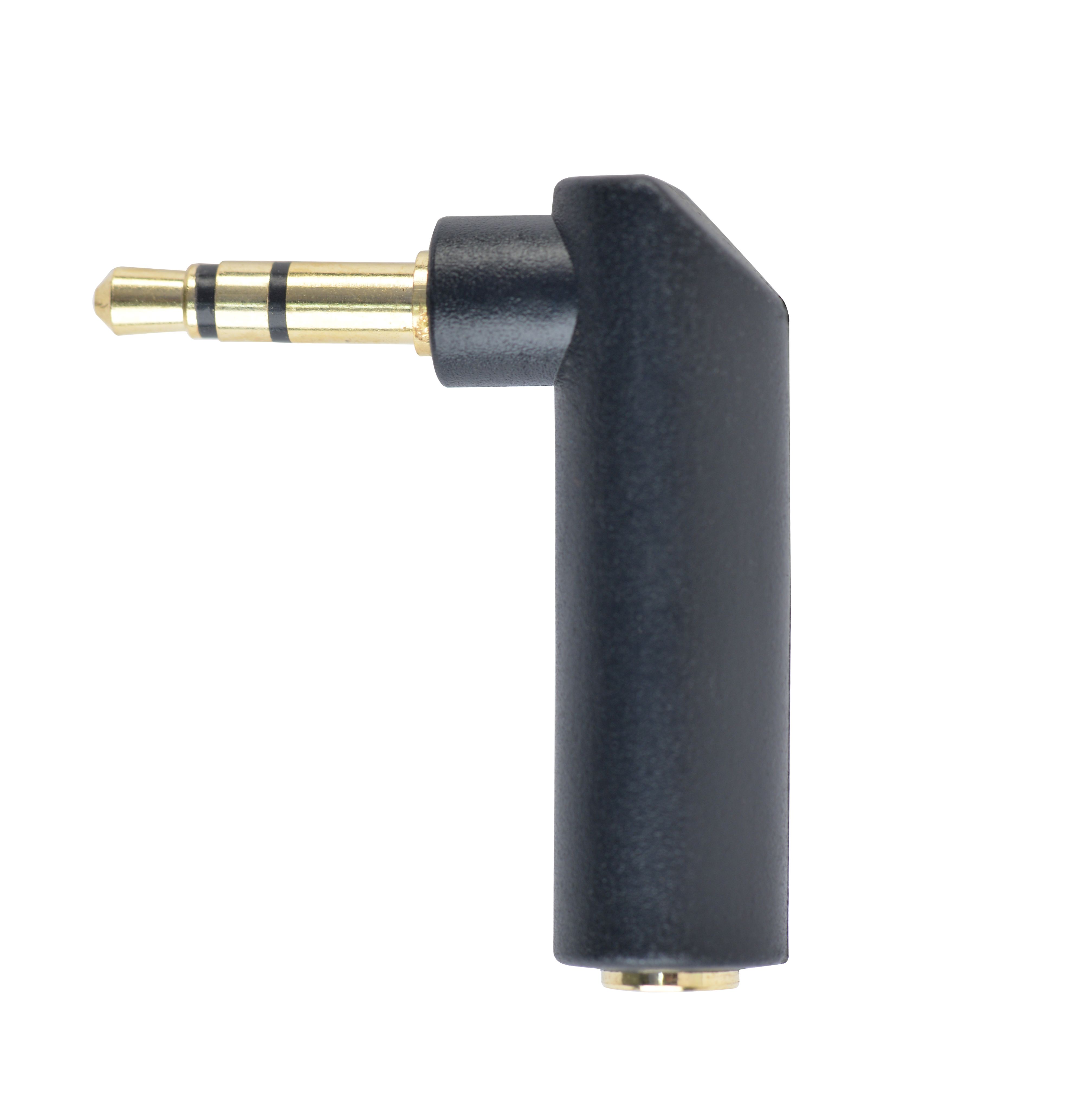 GEMBIRD A-3.5M-3.5FL audio adapter plug 3.5mm right angle adapter 90deg black
