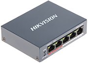 Switch Hikvision DS-3E0105P-E/M(B), 4 porturi 10 / 100 Mbps