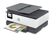 Imprimanta inkjet color HP 8022e, A4, duplex, USB 2.0, Wi-Fi, 29 ppm negru, 25 ppm color