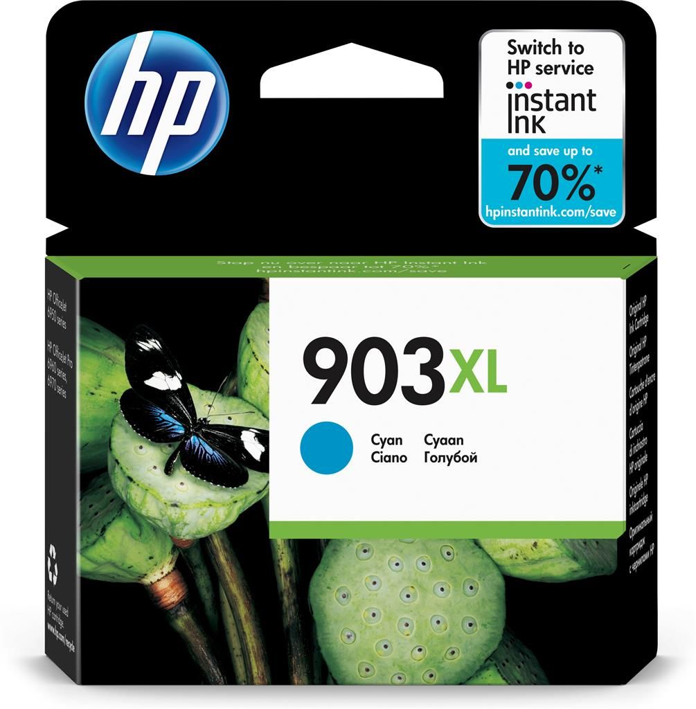 Cartus Cerneala Original HP Cyan, nr.903XL, pentru OfficeJet Pro 6950|6960|6970, , incl.TV 0.11 RON,  T6M03AE 