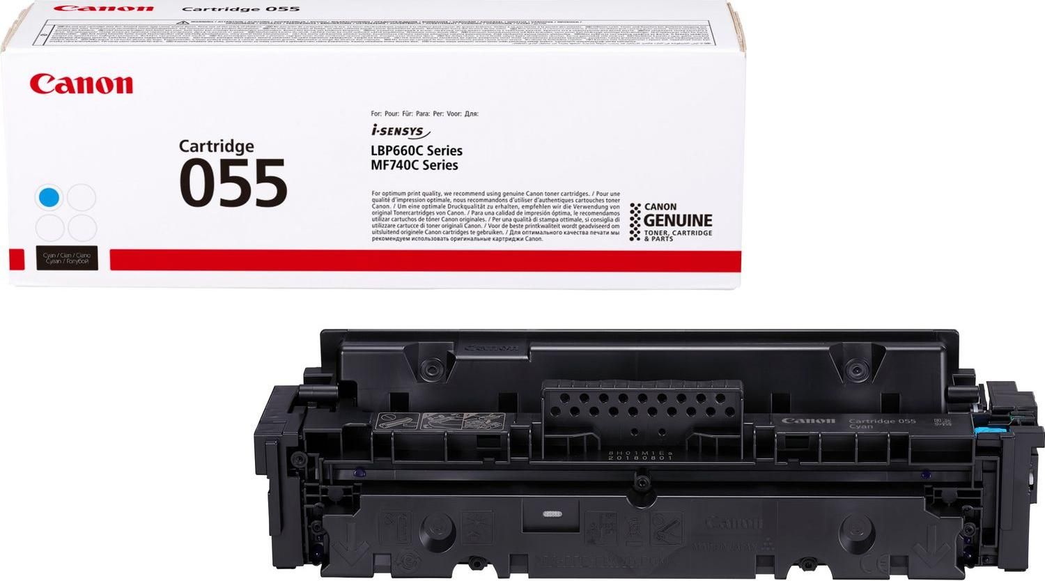 Cartus toner Canon 3015C002AA ,Albastru ,2100 pagini ,Original (CRG055C) 