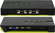 LevelOne KVM-Switch 4 PC VGA+USB Black Edition