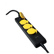 PRELUNGITOR LOGILINK, Schuko x 4, conectare prin Schuko (T), cablu 1.4 m, 16 A, protectie stropire cu apa, negru,  LPS212  (include TV 0.8lei)