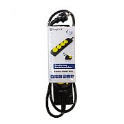 PRELUNGITOR LOGILINK, Schuko x 4, conectare prin Schuko (T), cablu 1.4 m, 16 A, protectie stropire cu apa, negru,  LPS212  (include TV 0.8lei)