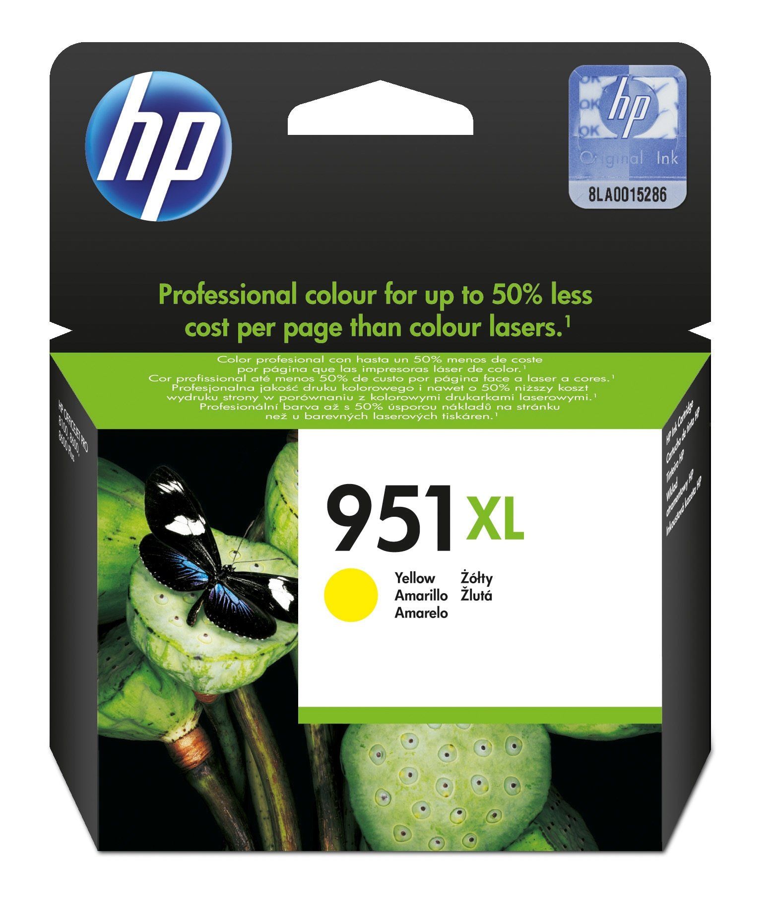 Cartus cerneala HP CN048AE#BGX ,Galben ,1500 Pagini ,Original (951xl) 
