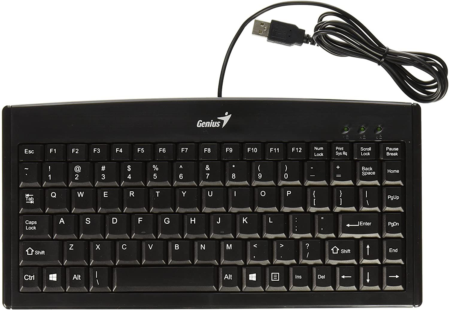 TASTATURA GENIUS USB, 104 taste (chocolate style), black,  SlimStar 126   31310017400   (include TV 0.8lei)