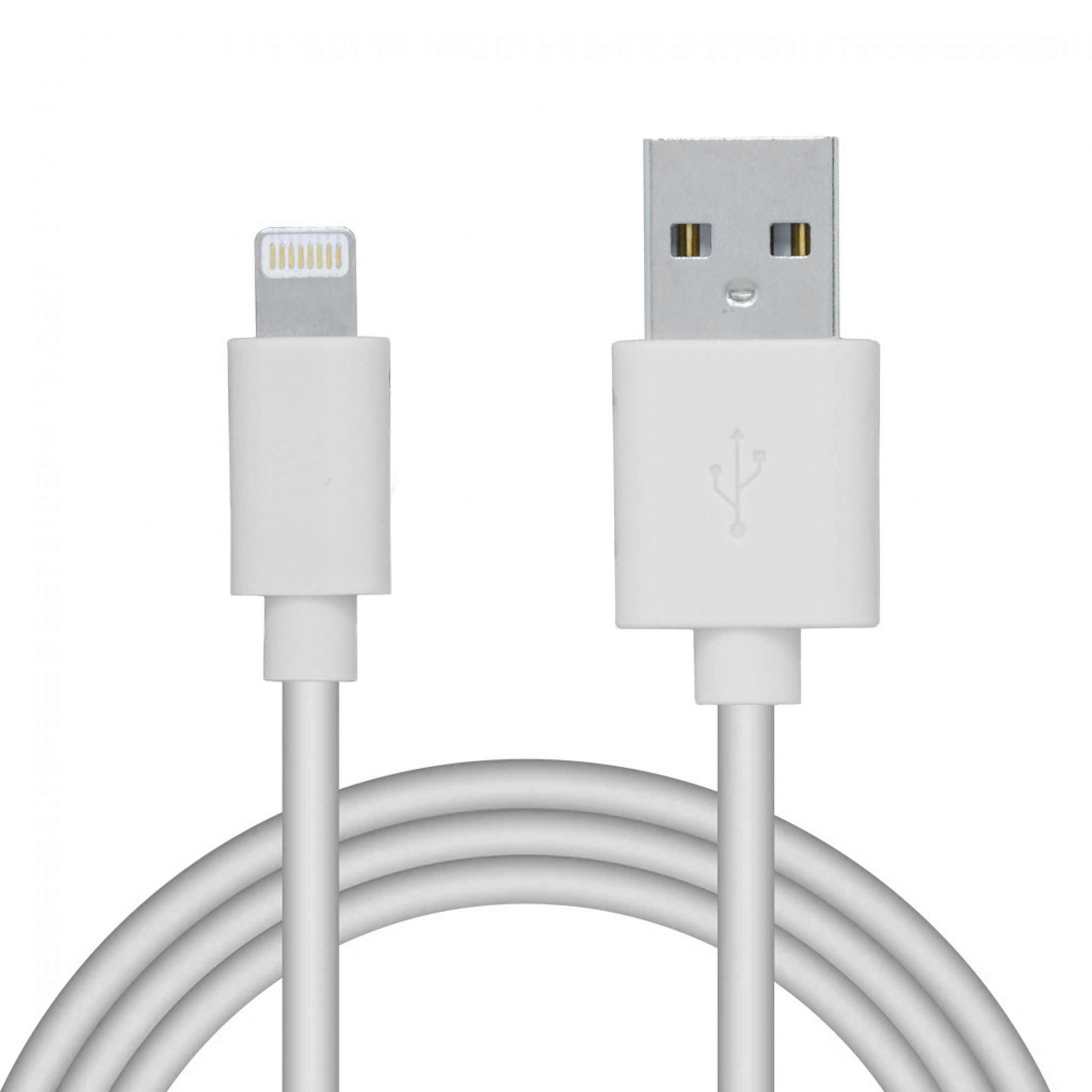 CABLU alimentare si date Spacer  Usb 2.0 (T) - Lightning (T), 50 cm, alb