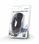 GEMBIRD MUSW-4BSC-01 Silent wireless optical mouse black Type-C receiver