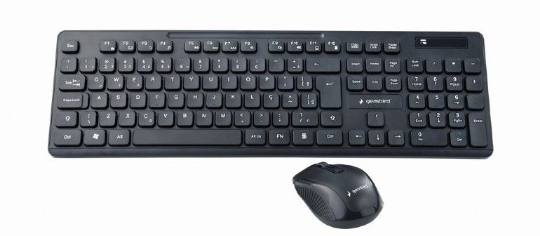 GEMBIRD KBS-WCH-03 Wireless desktop set US layout black
