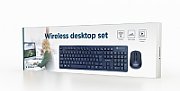 GEMBIRD KBS-WCH-03 Wireless desktop set US layout black
