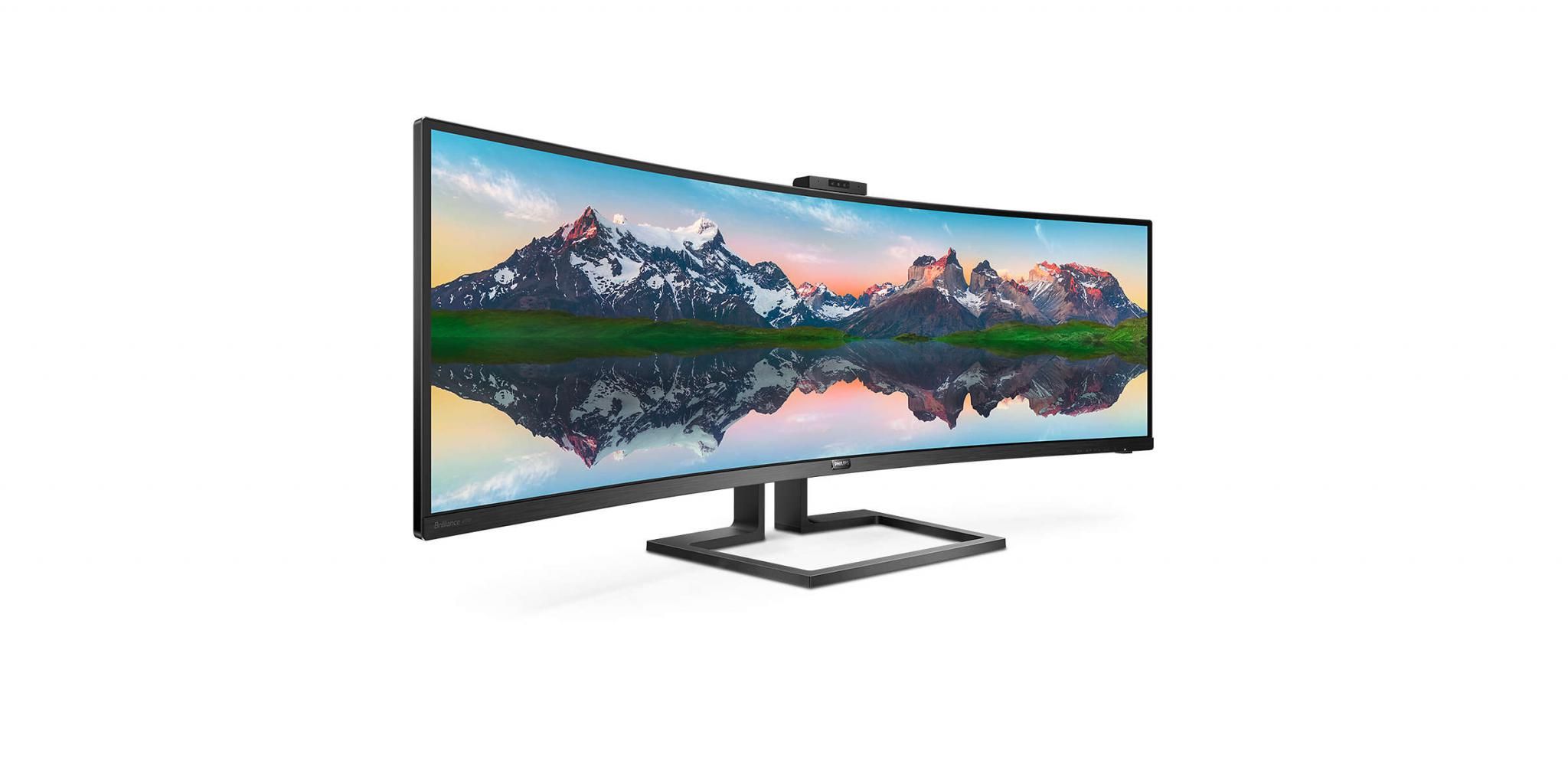 Monitor 49 inch WLED Philips 499P9H 5120 x 1440 pixeli, 60 Hz, 5 ms, Negru