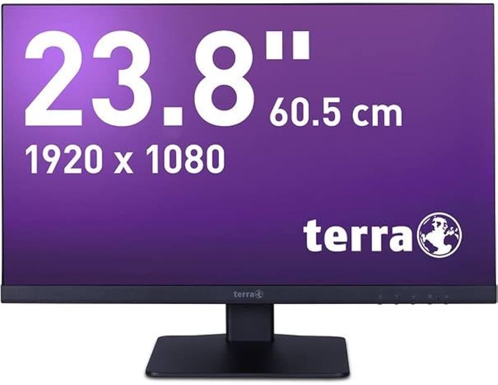Monitor 23.8 inch LED TERRA 2448w 1920 x 1080 pixeli, 60 Hz, 5 ms, Negru