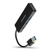 HUE-G1A, 4x USB3.2 Gen 1, hub Subtire, cablu de 14 cm USB Tip A