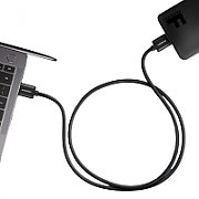 Cablu USB-Micro B  la USB-A, 1m, USB 3.2 Gen 1, 3A, impletit, negru