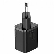 INCARCATOR retea Baseus Super Si, Quick Charge 20W, 1 x USB Type-C 5V/3A max, include cablu USB Type-C la Lightning Iphone 1m, negru  TZCCSUP-B01  (include TV 0.18lei)