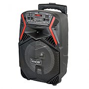 BOXA SPACER portabila bluetooth COUGAR, tip troler, RMS:  35W, 8  woofer, acumulator 3.7V,1800 mAh, input : AUX audio, radio FM, guitar, USB/microSD, remote control, wireless microphone, black,  SPB-H8-BT  43501597   (include TV 10lei)