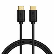 CABLU video Baseus HD Series, HDMI (T) la HDMI (T), rezolutie maxima 4K UHD (3840 x 2160) la 60 Hz, conectori auriti, 3m, negru  CAKGQ-C01  (include timbru verde 0.75 lei)