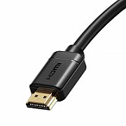 CABLU video Baseus HD Series, HDMI (T) la HDMI (T), rezolutie maxima 4K UHD (3840 x 2160) la 60 Hz, conectori auriti, 3m, negru  CAKGQ-C01  (include timbru verde 0.75 lei)