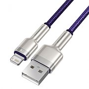 CABLU alimentare si date Baseus Cafule Metal, Fast Charging Data Cable pt. smartphone, USB la Lightning Iphone 2.4A, braided, 2m, violet  CALJK-B05  (include TV 0.06 lei)