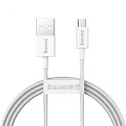 CABLU alimentare si date Baseus Superior, Fast Charging Data Cable pt. smartphone, USB la Micro-USB 2A, 1m, alb  CAMYS-02  (include TV 0.06 lei)
