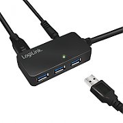 CABLU USB LOGILINK, USB 3.0 (T) la USB 3.0 (T), 1m, black,  CU0038  (include TV 0.06 lei)