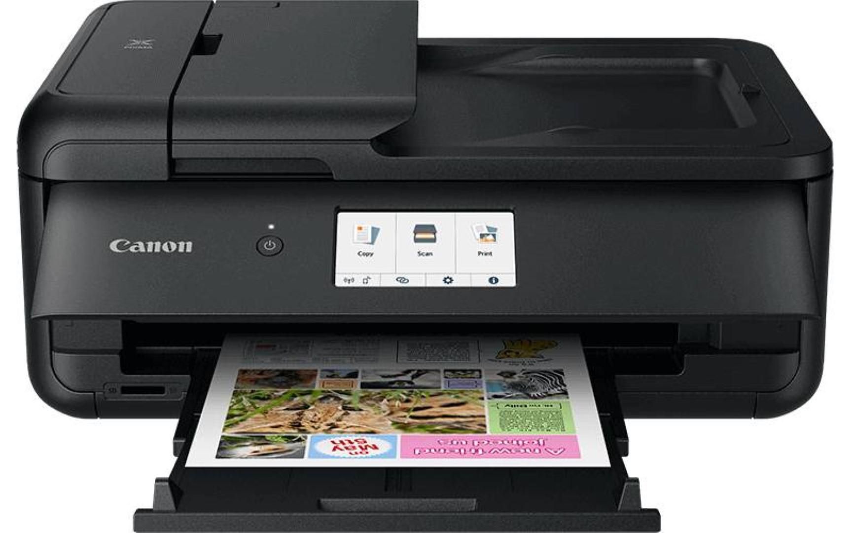 Imprimanta multifunctionala inkjet color Canon TS9550, A3, duplex, ADF, USB 2.0, Wi-Fi, 15 ppm negru, 10 ppm color