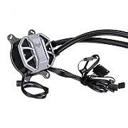 Sapphire NITRO+ S240-A AIO CPU Cooler  Radiator Dimensions: 273mm x 120.5mm x 52.5mm  Radiator Material: Aluminum  Radiator Fan System Fans: (120mm x 120mm x 25mm) x2  System Fan Speed: Minimum 450rpm (+/-100rpm)                                   Maximum 2400rpm (+/-100rpm)  Fan Noise (min-max)