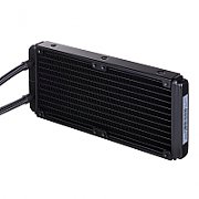 Sapphire NITRO+ S240-A AIO CPU Cooler  Radiator Dimensions: 273mm x 120.5mm x 52.5mm  Radiator Material: Aluminum  Radiator Fan System Fans: (120mm x 120mm x 25mm) x2  System Fan Speed: Minimum 450rpm (+/-100rpm)                                   Maximum 2400rpm (+/-100rpm)  Fan Noise (min-max)