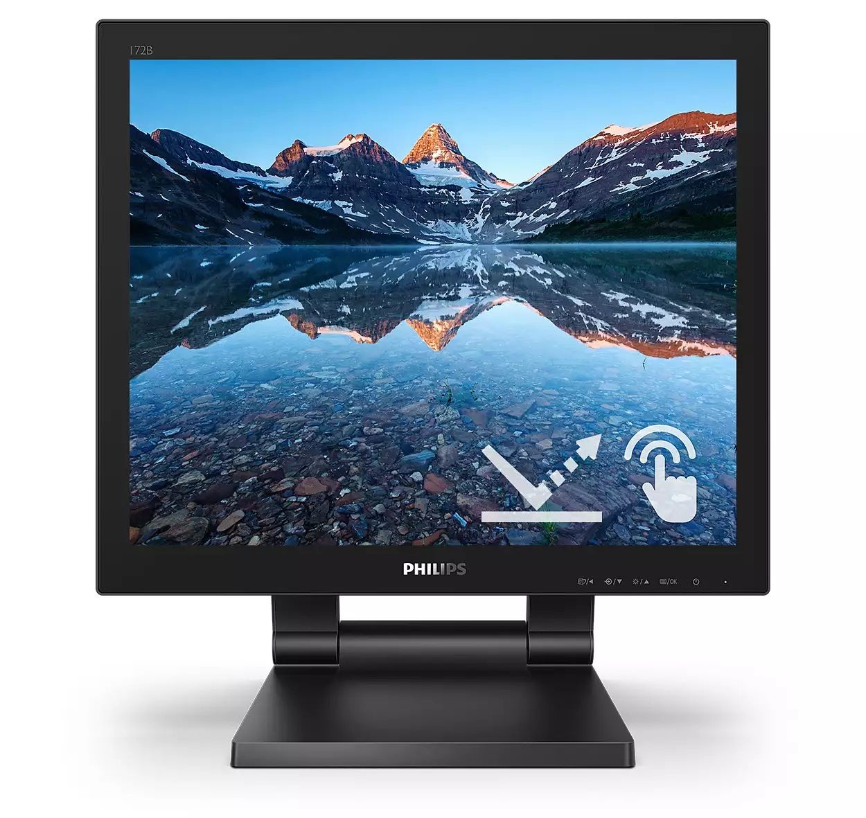 Monitor 17 inch WLED Philips 172B9TL 1280 x 1024 pixeli, 60 Hz, 1 ms, Negru