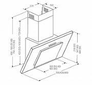 Akpo WK-4 Nero Eco 50 Wall-mounted Gray, Black glass