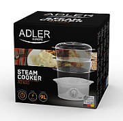 Adler AD 633 steam cooker 3 basket(s) White Freestanding 800 W