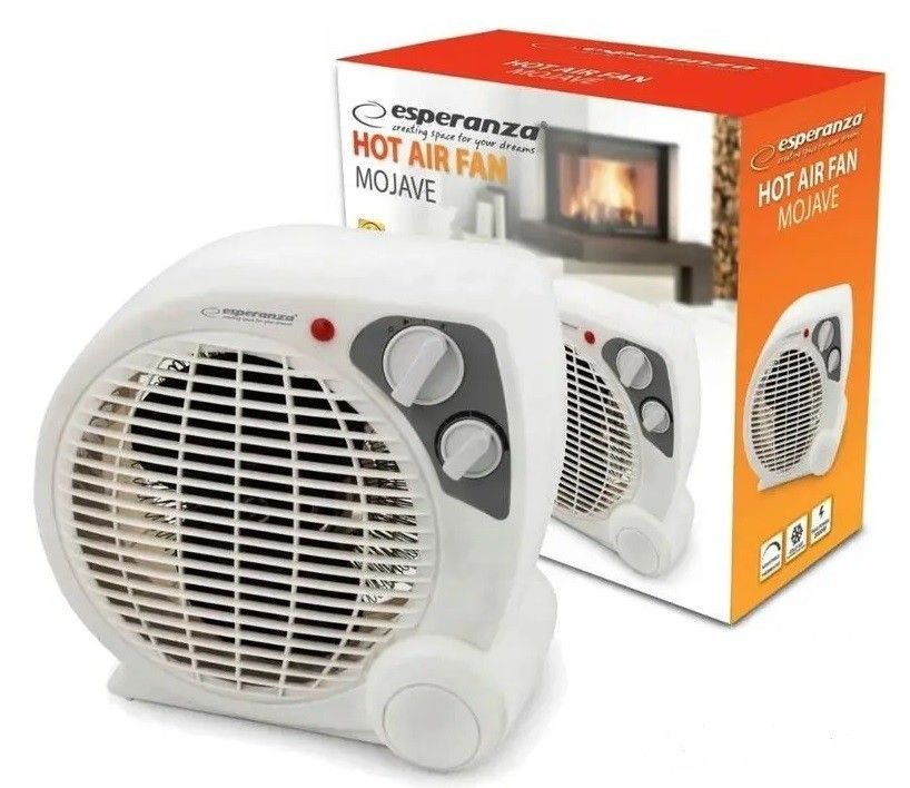 Esperanza EHH002 electric space heater Indoor Grey,White 2000 W