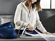 Tefal Pro Express Vision GV9812E0 steam ironing station 3000 W 1.1 L Durilium AirGlide Autoclean soleplate Blue, White