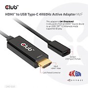 CLUB 3D CAC-1333 HDMI to USB Type-C 4K60Hz Active Adapter M/F