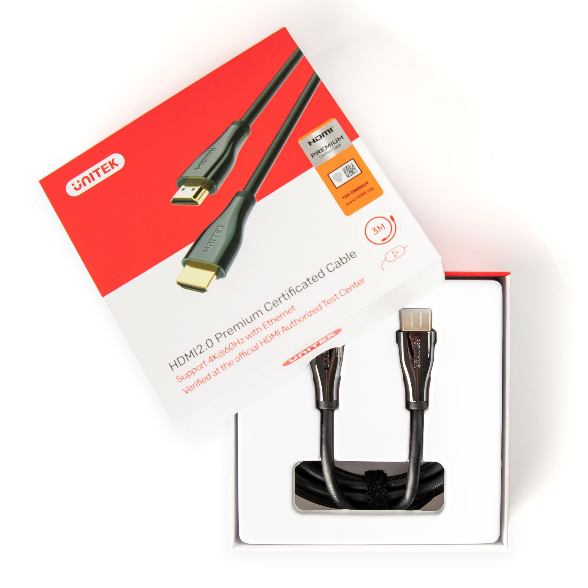 UNITEK CABLE HDMI PREMIUM CERTIFIED 2.0 M/M, 1,5M, C1047GB