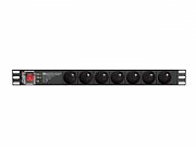 LANBERG POWER STRIP PDU RACK 19  (1U, 16A, 7X 230V PL, 2m)