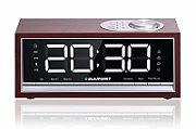 BLAUPUNKT CR60BT Bluetooth Radio Alarm Clock, brown wood