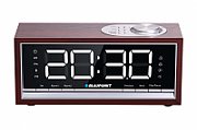 BLAUPUNKT CR60BT Bluetooth Radio Alarm Clock, brown wood